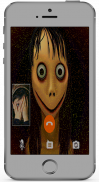 Momo horror fake call video simulator screenshot 2