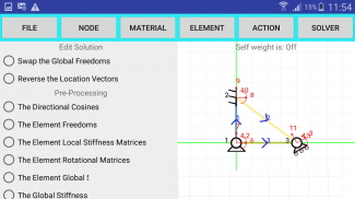 Stiffness Method Solver screenshot 1