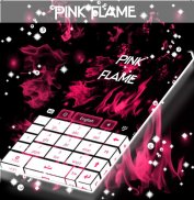 Pink Flame GO Keyboard screenshot 3