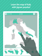 E. Learning Italy Map Puzzle screenshot 8