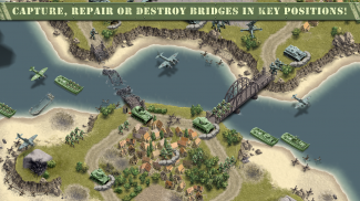1944 Burning Bridges - a WW2 Strategy War Game screenshot 8
