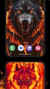 Fire Wallpaper Theme Lone Wolf screenshot 5