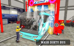 City Bus Wash Simulator: Gas Station Car Wash Game screenshot 14