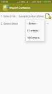 Backup Contact To Excel (Impor screenshot 3
