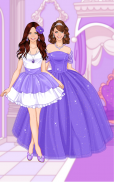 Purple princess dress up game screenshot 6