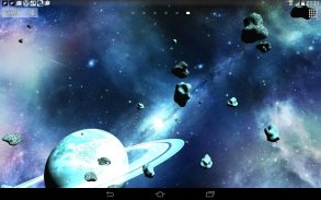 Asteroides 3D Papel de parede animado screenshot 8