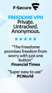 FREEDOME VPN Unlimited anonymous Wifi Security screenshot 3