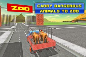 รถบรรทุกขนส่ง: zoo animal screenshot 11