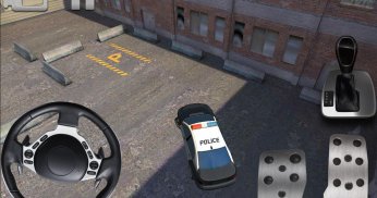 पुलिस कार पार्किंग 3 डी HD screenshot 1