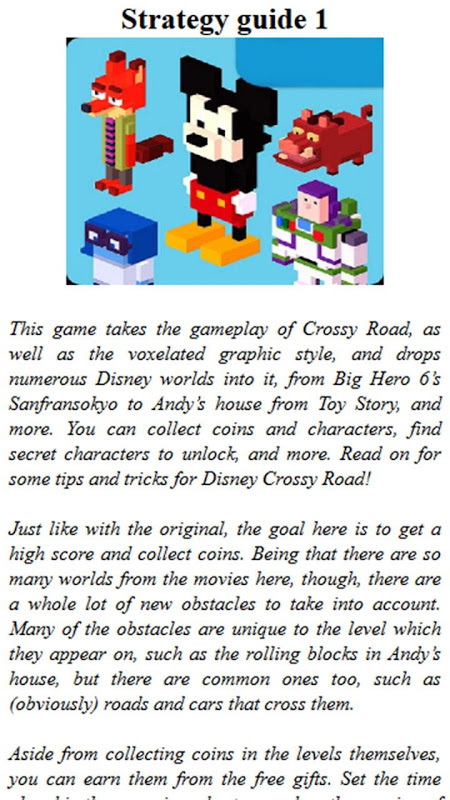 Jogo: Disney Crossy Road