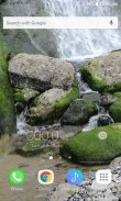 Green Rocky Waterfall LWP screenshot 2