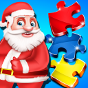 Christmas Jigsaw Puzzle Fun Icon