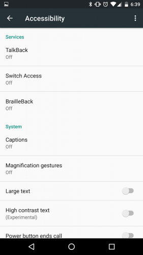 Strumenti per l'accessibilità Android screenshot 2