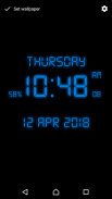 Digital Clock Live Wallpaper screenshot 2