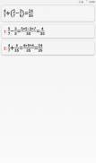 Fraction calculator with solution screenshot 10