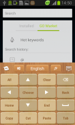 Wood Keyboard Go Theme screenshot 4