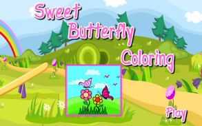 Coloring Game-Sweet Butterfly screenshot 0