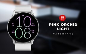 Pink Orchid Light Watch Face screenshot 3