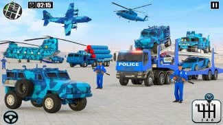 Police Cargo Truck Transporter screenshot 13