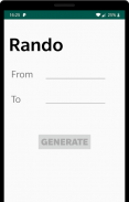 Rando random number generator screenshot 1