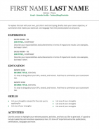 Job Resume Templates screenshot 0