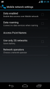 Mobile Network Settings screenshot 1