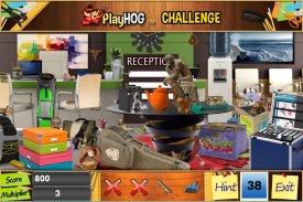 Challenge #245 Reception Free Hidden Objects Games screenshot 2