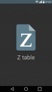 Z table screenshot 4