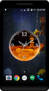 Orange Clock Live Wallpaper screenshot 3