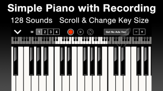 Tiny Piano  Synthesizer Chord Recording Play screenshot 1