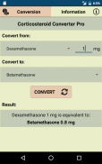 Corticosteroid Converter Pro screenshot 2