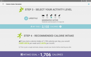 Diet Calories Start Calculator screenshot 3