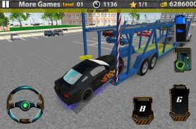 3D Car transport trailer truck screenshot 5