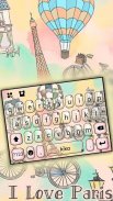 Tema Keyboard Romantic Paris H screenshot 0