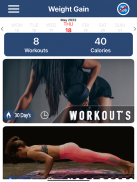 Weight Gain Workouts Food Diet screenshot 9