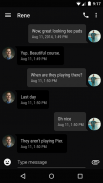 EvolveSMS Theme Black Material screenshot 0