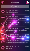 GO SMS Pro neonowych kolorach screenshot 1