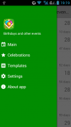 Birthdays & Other Events screenshot 1