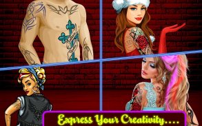 Ink Tattoo Maker Games: Design Tattoo Games Studio screenshot 1