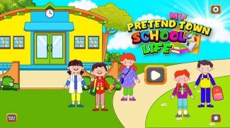 My Family Town School games screenshot 2