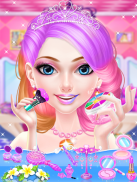 Công chúa màu hồng-makeover trò chơi screenshot 2