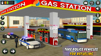 Gas Station Police Car Parking screenshot 3