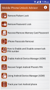 Clear Mobile Password PIN Help screenshot 0