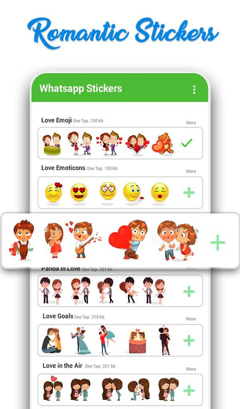 romantic stickers for whatsapp