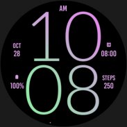 Pink Orchid Light Watch Face screenshot 1