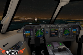 Flight Simulator Night NY Free screenshot 2