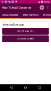 WAV To MP3 Converter screenshot 1