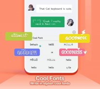 Kika Keyboard - Emoji, Fonts screenshot 0