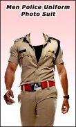 Men Police Uniform Photo Suit screenshot 0