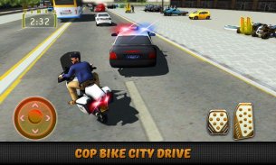Perseguição da bicicleta do gangster da polícia: screenshot 2